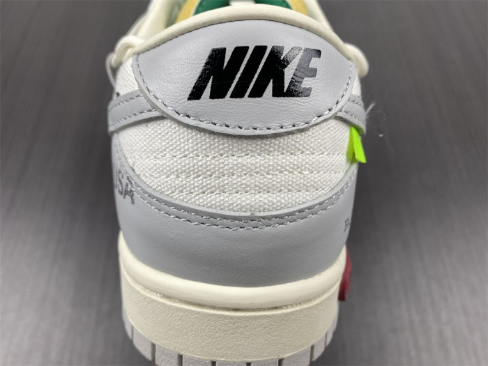 nike dunk low off-white lot 25 dm1602-121