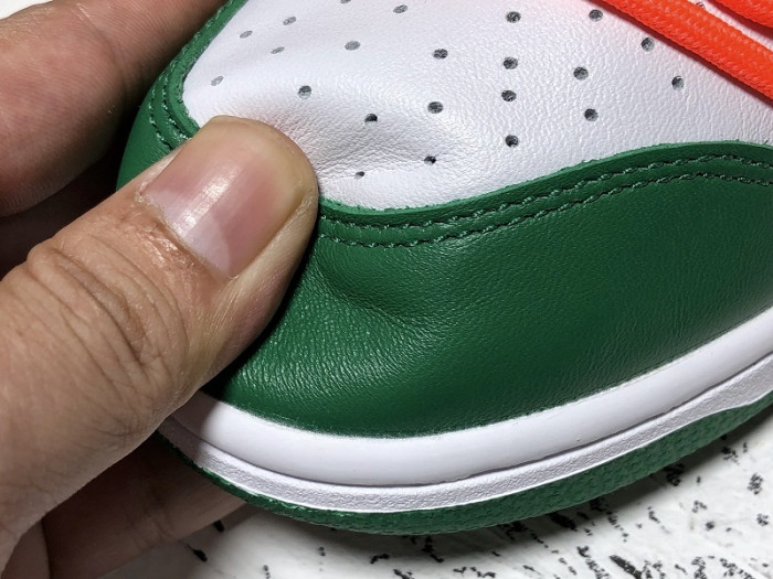 nike dunk low o-w pine green ct0856-100
