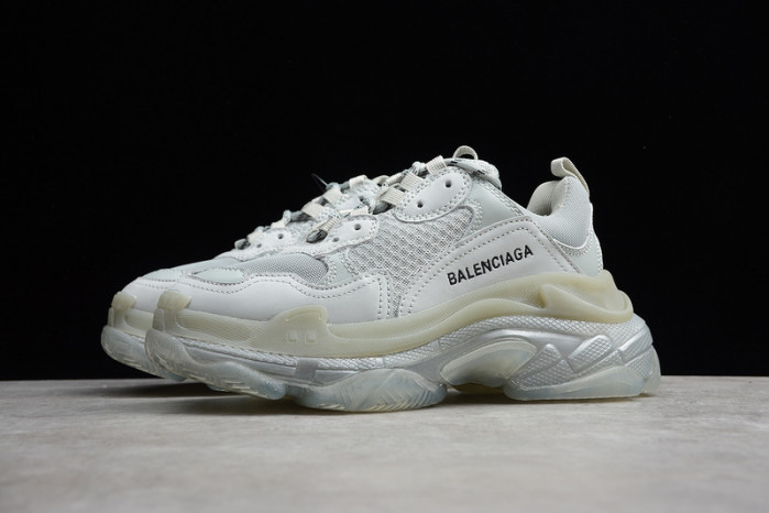 blcg triple s clear sole grey-white 544351 w09o1 1705