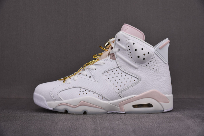 air jordan 6 retro gold hoops dh9696-100