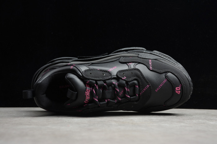 blcg sneaker triple.s.gomma black pink 524039-w2fa1-7635