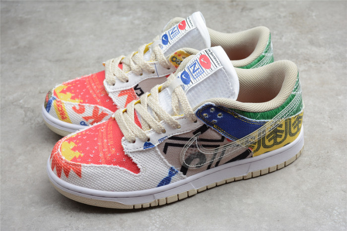 nike dunk low sp city market da6125-900